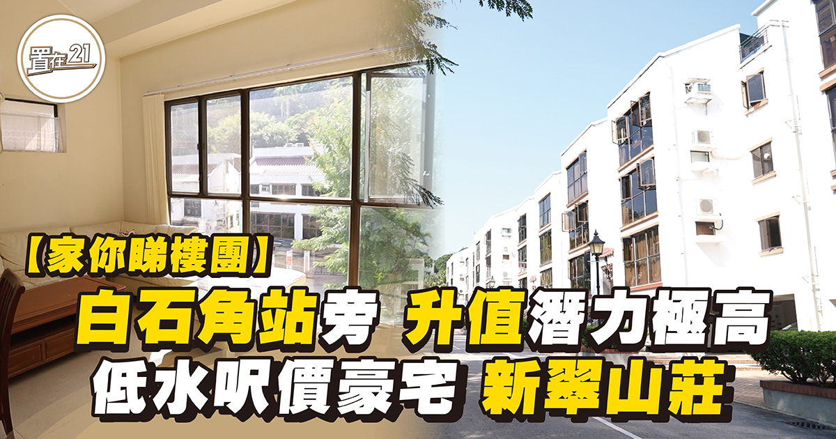 【家你睇樓團】白石角站旁 升值潛力極高 低水呎價豪宅 新翠山莊